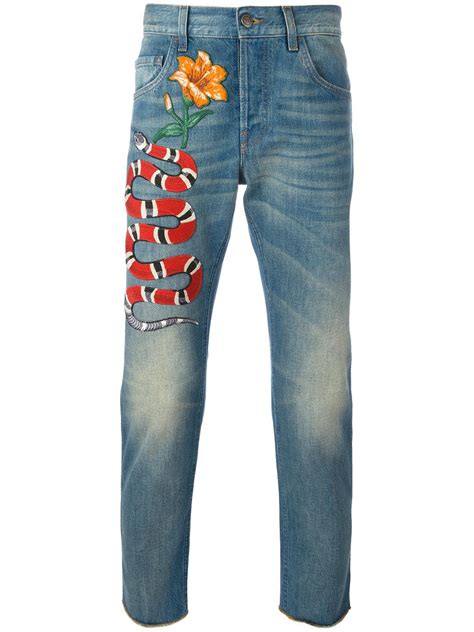 gucci embroidered jeans alternative|gucci brand names.